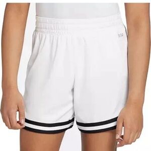 DSG ' MESH MID-RISE SHORTS ' GIRLS ' EXTRA LARGE ' WHITE/ BLACK - NWT